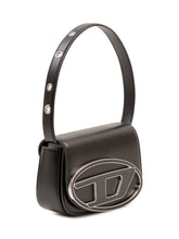 DIESEL - 1DR Shoulder Bag con Placca Logo - Nero - LIDIASHOPPING® - Official Website