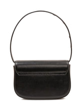 DIESEL - 1DR Shoulder Bag con Placca Logo - Nero - LIDIASHOPPING® - Official Website