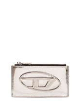 DIESEL - 1DR Portacarte con Placca Logo - Nero - LIDIASHOPPING® - Official Website