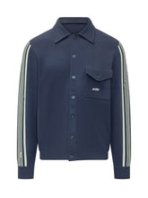 AUTRY - Giacca con Collo a Camicia e Bande Laterali - Blu - LIDIASHOPPING® - Official Website