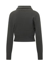 AUTRY - Cropped Jacket with Zip and Side Stripes - Black - LIDIASHOPPING® - Official Website