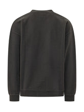 DIESEL - Felpa Girocollo con Stampa Logo - Nero - LIDIASHOPPING® - Official Website