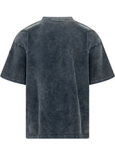 DIESEL - T-shirt con Applicazione Logo in Rilievo - Blu - LIDIASHOPPING® - Official Website