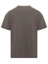 DIESEL - T-shirt with Front Plaque - Grey - LIDIASHOPPING® - Official Website
