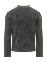 DIESEL - Maglia a Coste con Applicazione - Nero - LIDIASHOPPING® - Official Website