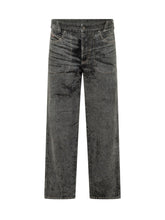 DIESEL - Straight Jeans with Washed Effect - Black - LIDIASHOPPING® - Official Website