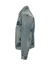 DIESEL - Giacca Effetto Denim con Patch - Blu - LIDIASHOPPING® - Official Website