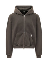 REPRESENT - Felpa Oversize con Cappuccio e Zip - Marrone - LIDIASHOPPING® - Official Website