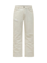 REPRESENT - Jeans Dritti con Strappi - Bianco - LIDIASHOPPING® - Official Website