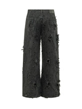 REPRESENT - Jeans Ampi con Effetto Distressed - Nero - LIDIASHOPPING® - Official Website