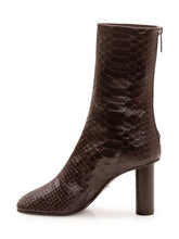 PARIS TEXAS - Alice Ankle Boot with Reptile Pattern - Brown - LIDIASHOPPING® - Official Website