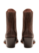 PARIS TEXAS - Dallas Ankle Boot with Flared Heel - Brown - LIDIASHOPPING® - Official Website