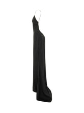 TOM FORD - Abito Lungo da Sera con Spalline Sottili - Nero - LIDIASHOPPING® - Official Website