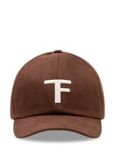 TOM FORD - Cap with Contrasting Logo Embroidery - Brown - LIDIASHOPPING® - Official Website