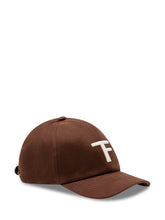 TOM FORD - Cap with Contrasting Logo Embroidery - Brown - LIDIASHOPPING® - Official Website