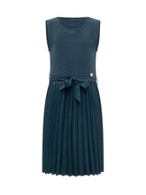 GUESS KIDS - Abito Smanicato con Gonna Plissettata - Blu - LIDIASHOPPING® - Official Website
