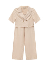 GUESS KIDS - Completo con Blazer Cropped e Pantaloni - Beige - LIDIASHOPPING® - Official Website