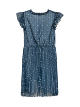 GUESS KIDS - Pleated Dress with Ruffles - Blue - LIDIASHOPPING® - Official Website