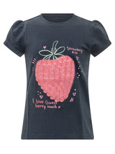 GUESS KIDS - T-shirt with Strawberry Graphic - Blue - LIDIASHOPPING® - Official Website
