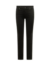 7 FOR ALL MANKIND - Roxanne Straight Leg Jeans - Black - LIDIASHOPPING® - Official Website