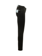 7 FOR ALL MANKIND - Roxanne Straight Leg Jeans - Black - LIDIASHOPPING® - Official Website