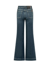 7 FOR ALL MANKIND - Modern Dojo Flared Pants - Blue - LIDIASHOPPING® - Official Website