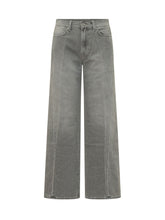 7 FOR ALL MANKIND - Lotta Tailorless Wide Leg Jeans - Grey - LIDIASHOPPING® - Official Website
