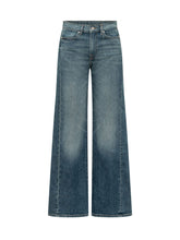 7 FOR ALL MANKIND - Lotta Tailorless Wide Leg Jeans - Blue - LIDIASHOPPING® - Official Website