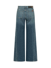 7 FOR ALL MANKIND - Lotta Tailorless Wide Leg Jeans - Blue - LIDIASHOPPING® - Official Website