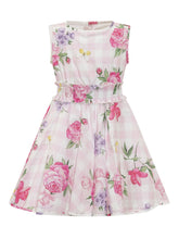 MONNALISA - Sleeveless Dress with Floral Print - Pink - LIDIASHOPPING® - Official Website