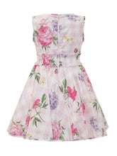 MONNALISA - Sleeveless Dress with Floral Print - Pink - LIDIASHOPPING® - Official Website