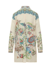 ETRO - Camicia Lunga con Stampa Floreale - Bianco - LIDIASHOPPING® - Official Website