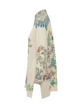 ETRO - Camicia Lunga con Stampa Floreale - Bianco - LIDIASHOPPING® - Official Website