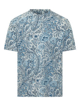 ETRO - T-shirt Roma con Stampa Paisley - Blu | Lidia Shopping | Official Website