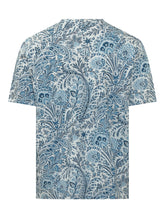 ETRO - T-shirt Roma con Stampa Paisley - Blu | Lidia Shopping | Official Website
