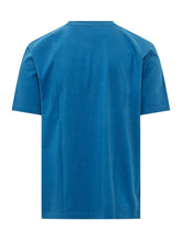 ETRO - T-shirt Roma con Logo Ricamato - Blu - LIDIASHOPPING® - Official Website