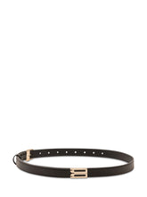 VICTORIA BECKHAM - Dorian Belt with Buckle - Black - LIDIASHOPPING® - Official Website