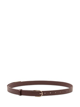 VICTORIA BECKHAM - Dorian Belt with Round Buckle - Red - LIDIASHOPPING® - Official Website