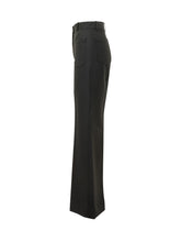 VICTORIA BECKHAM - Alina Wide Leg Trousers - Black - LIDIASHOPPING® - Official Website