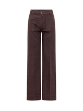 VICTORIA BECKHAM - Alina Wide Leg Jeans - Purple - LIDIASHOPPING® - Official Website