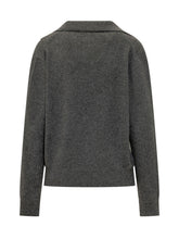 VICTORIA BECKHAM - Polo Collar Jumper - Grey - LIDIASHOPPING® - Official Website