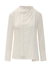 VICTORIA BECKHAM - Blusa con Cuciture Verticali - Bianco - LIDIASHOPPING® - Official Website