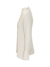 VICTORIA BECKHAM - Blusa con Cuciture Verticali - Bianco - LIDIASHOPPING® - Official Website