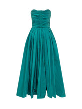PINKO - Strapless Draped Long Dress - Blue - LIDIASHOPPING® - Official Website