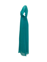 PINKO - Column Dress with Chain Shoulders - Blue - LIDIASHOPPING® - Official Website