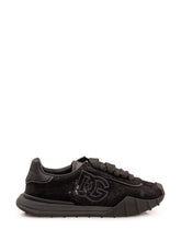 DOLCE & GABBANA - Low Top Sneakers with Side Embroidery - Black - LIDIASHOPPING® - Official Website