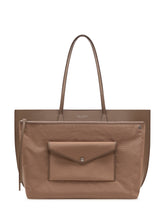 TORY BURCH - Large Tote Bag with Panels - Brown - LIDIASHOPPING® - Official Website