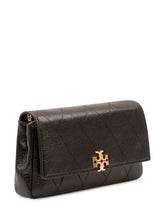 TORY BURCH - Wallet with Quilted Flap and Logo - Black - LIDIASHOPPING® - Official Website