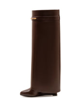 GIVENCHY - Shark Pinch High Boots with Strap - Brown - LIDIASHOPPING® - Official Website