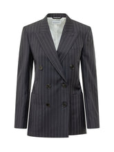 GIVENCHY - Double Breasted Pinstripe Jacket - Blue - LIDIASHOPPING® - Official Website